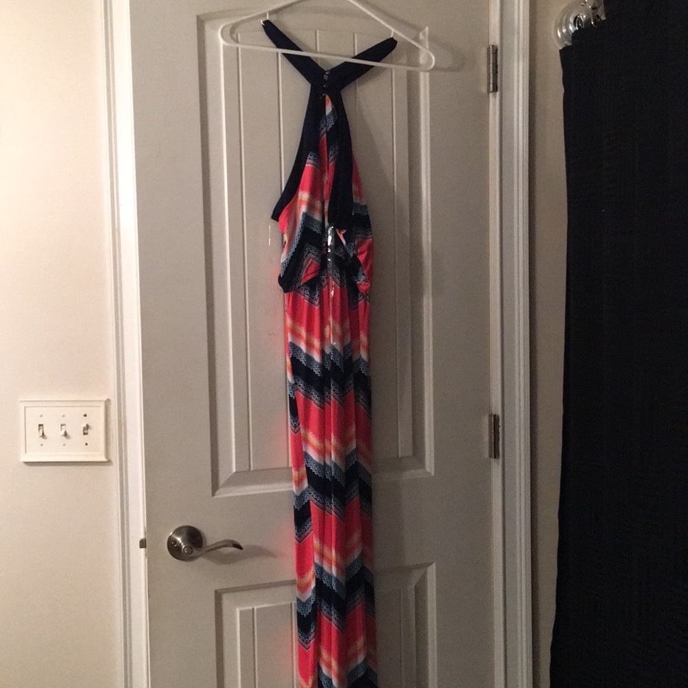 Cross neck summer maxi dress
